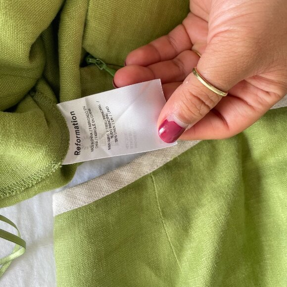 Reformation Elena Two Piece Linen Set (sz 6) - Picture 10 of 12